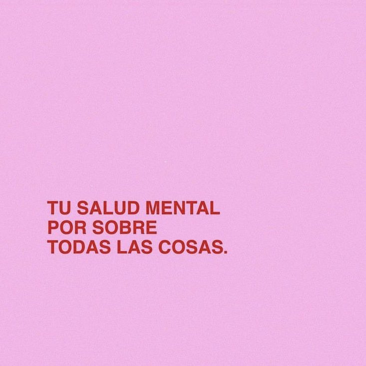 10/10 - Día de la Salud Mental.

Tus problemas son importantes. Tu salud mental es prioridad. No sufras en silencio. Pedí ayuda. 

💖