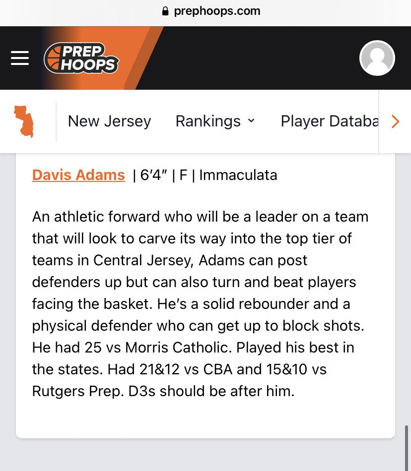 <a href="/davissadams/">Davis Adams</a>, unsigned 6’4 F, 2023, had another breakout performance this weekend at <a href="/TheHoopGroup/">Hoop Group</a> Fall Jam Fest. Was a force on the glass, defensively, out in transition, and attacking the rim with both hands! High academic high character kid. 👀 college coaches take notice!