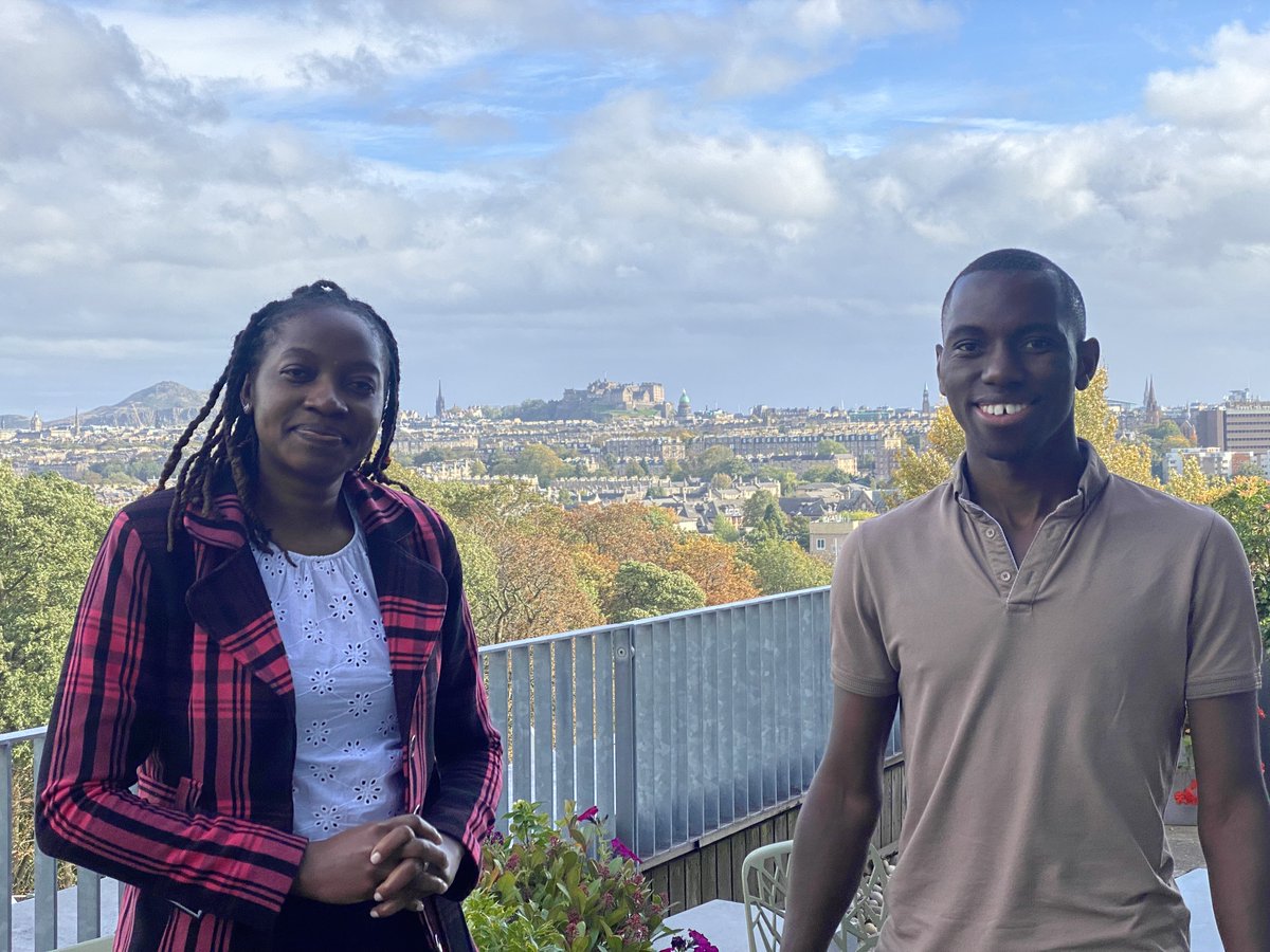 mrc_hgu's tweet photo. Great discussions and new collaborative opportunities with our two talented visiting fellows from the Sydney Brenner Institute of Molecular Bioscience
@SBIMB1, Luicer Ingasia and David Twesigomwe. Welcome to Edinburgh both! https://t.co/g53IkSaUaf https://t.co/21J4cWXpcp