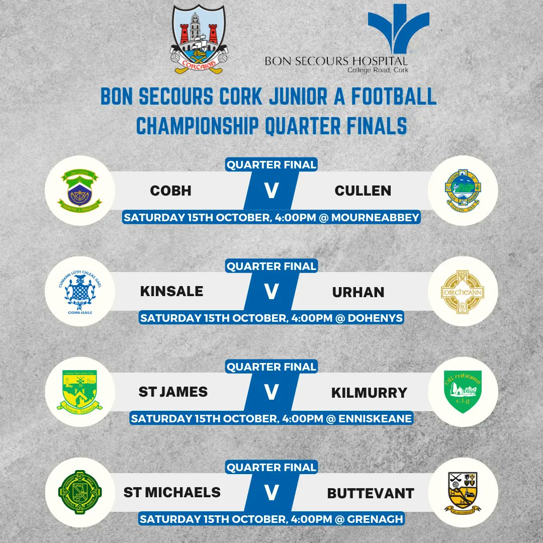 Start times changed for some Round 3 Championship fixtures - Cork GAA