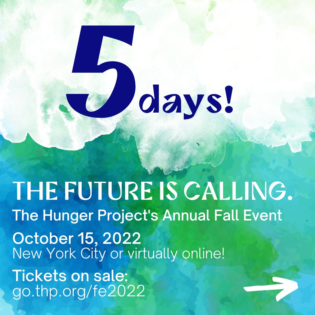 HungerProject's tweet photo. With global hunger on the rise, we remain committed to our five imperatives, foundational pieces to addressing hunger. Join us at our Fall Event to learn more about how we can work together towards a prosperous and equitable future. #TheFutureIsCalling https://t.co/4L6IvEi99f https://t.co/KjMZi5WAmA
