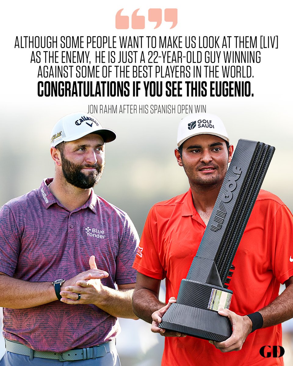 All class from Jon Rahm.