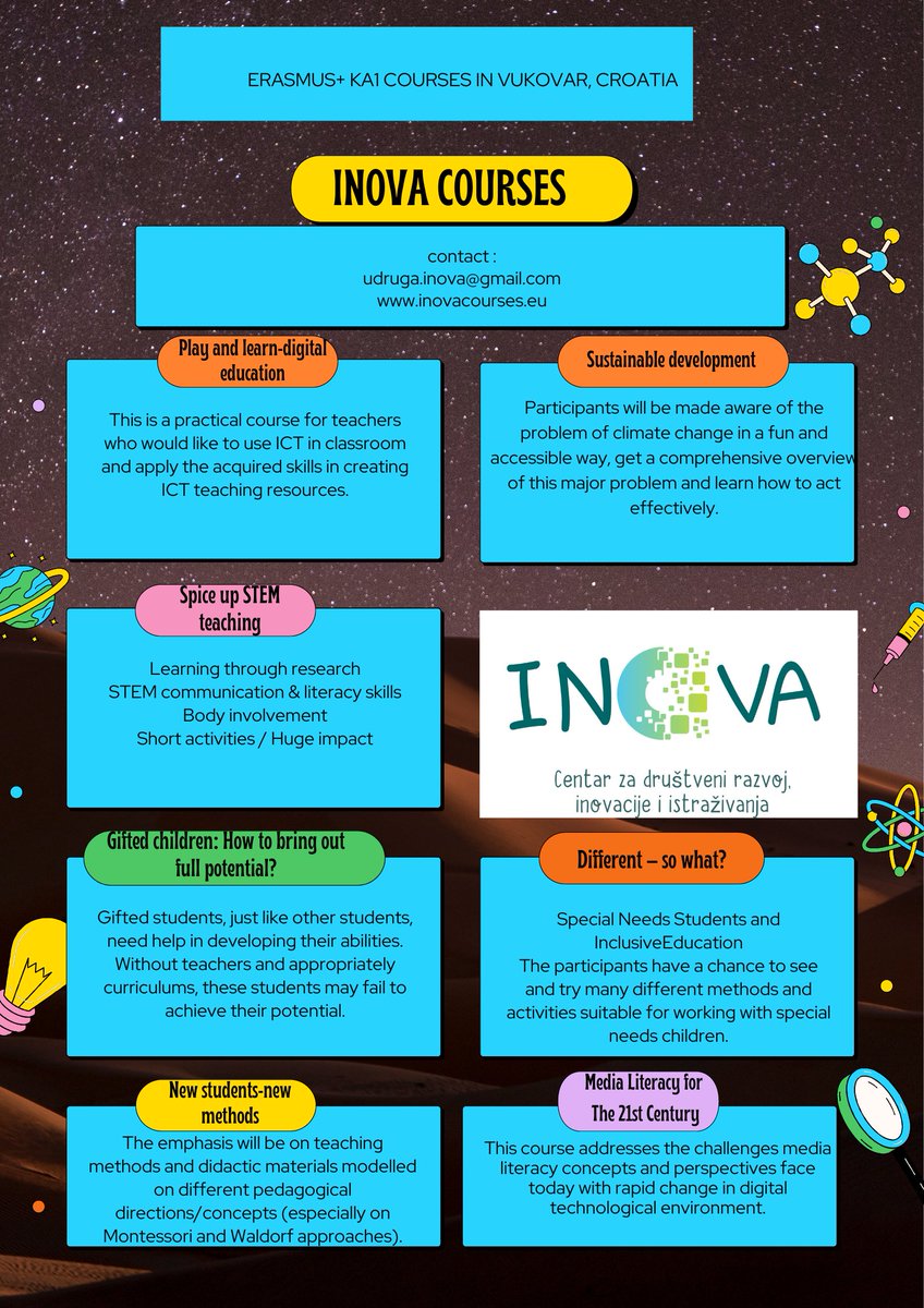 Erasmus training courses for teachers in Vukovar, Croatia. #erasmus #erasmusplus #etwinning #ict #stem #sustainabledevelopment #medialiteracy #montessori #inclusion #education #teachers