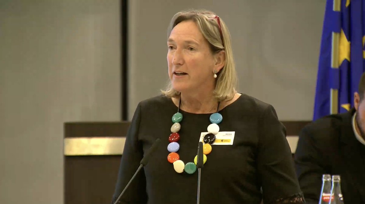 VLEVA's tweet photo. .@cathycoudyser sluit het eerste #GrootVlaamsEuropadebat af.

"Oplossingen zijn te vinden in onder andere Europese solidariteit, de kracht &amp; uitbreiding van onze democratie, vertrouwen in onze sociale markteconomie &amp; een gunstig ondernemingsklimaat ..." https://t.co/BXvd6Q0UdZ
