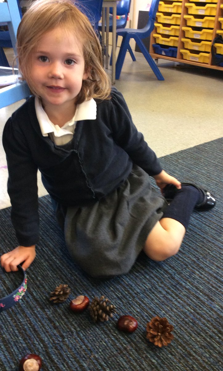 SaxtonCE's tweet photo. Making repeated patterns in Foundation Stage using our autumn resources. #teamwillow #saxtonceschool #mathslesson https://t.co/3uIGT5rX22
