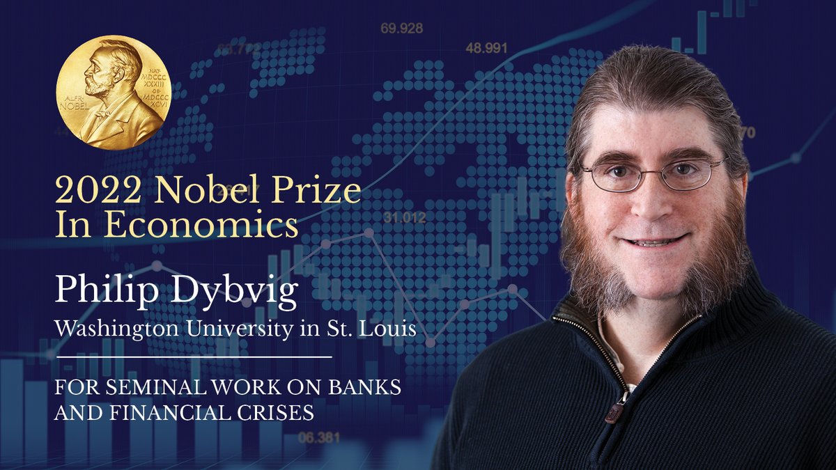 Dybvig joined @WUSTLbusiness's faculty in 1990. He joins a prestigious list of Nobel laureates affiliated with WashU, 26 in all, many of whom did a significant portion of their award-winning work here. He is the second WashU person to receive the Nobel Prize in economics.
