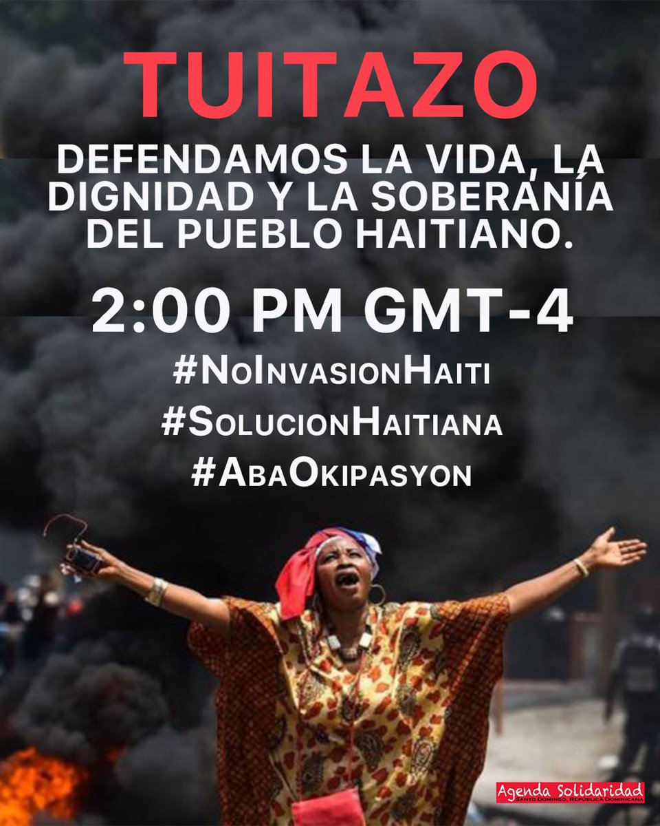 MST_Oficial's tweet photo. ‼✊🏾🇭🇹 Nesta segunda-feira (10), uma grande mobilização acontece exigindo respeito à soberania do Haití, contra a ocupação dos EUA e exigindo a saída do primeiro-ministro Ariel Henry. (...)+ https://t.co/Ym7SPsYdNa