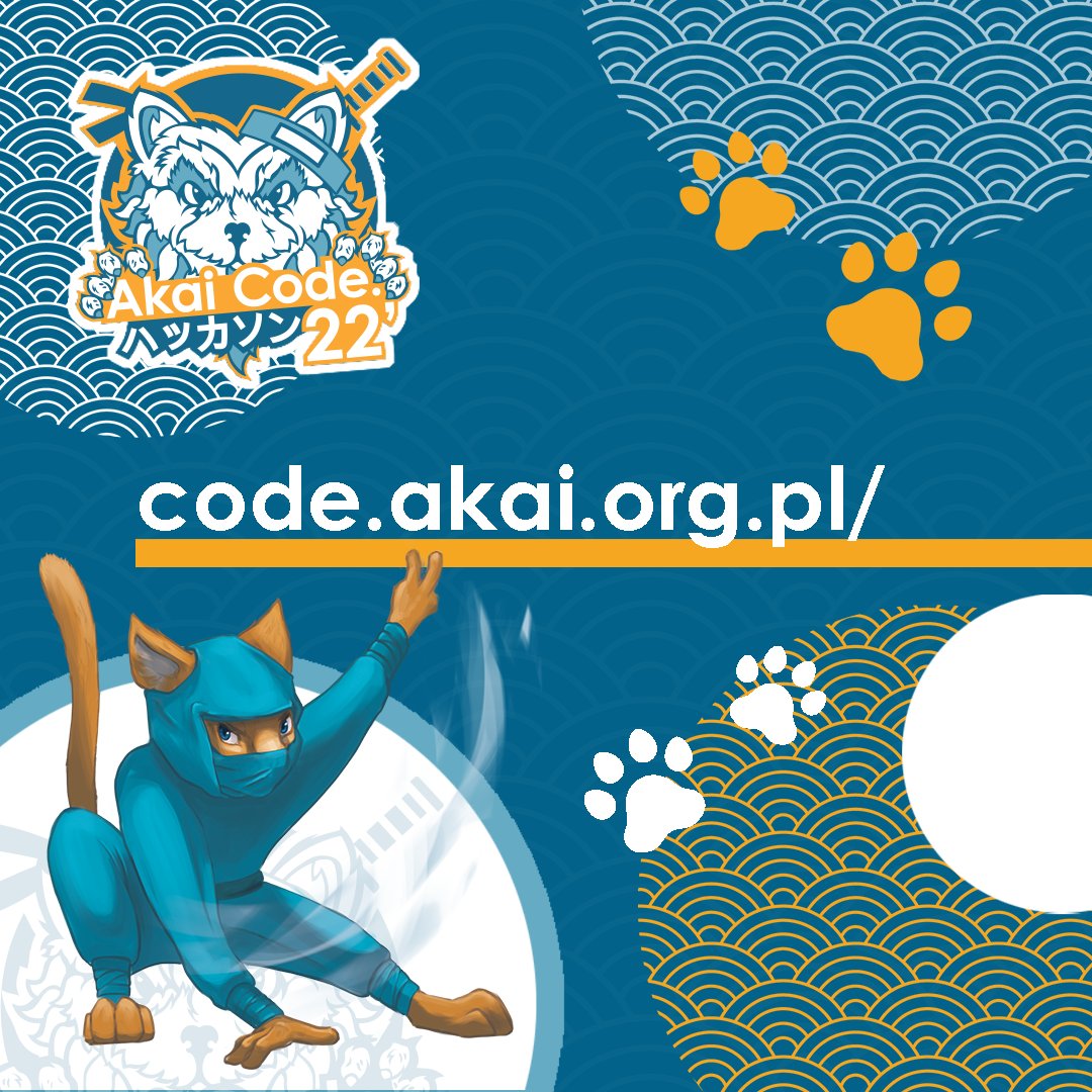 akai_pp's tweet image. Z wielką przyjemnością ogłaszamy, że hackathon AKAI Code doczekał się strony internetowej! 😻

code.akai.org.pl

Są na niej wszystkie potrzebne wskazówki, czy mały insight do tego co Was czeka! Strona będzie się ciągle rozrastała także sprawdzajcie na bieżąco. 🔥