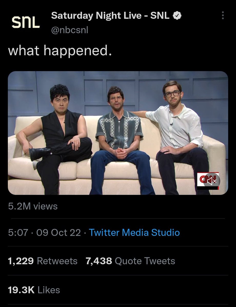 Mathew Buck on Twitter "SNL Tries Getting Ratioed."