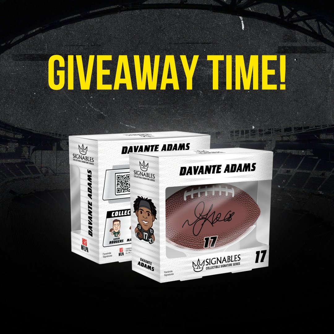 MHolder95's tweet photo. #RaiderNation in honor of #MNF tonight, I'm partnering with @Signables1 for a Davante Adams facsimile signed collectible giveaway!

Rules:
1. Like and RT this post
2. Follow me and @Signables1
3. Comment with a projection of Davante’s stat line for the game (recs/yards/TDs) https://t.co/q9R95SVL53