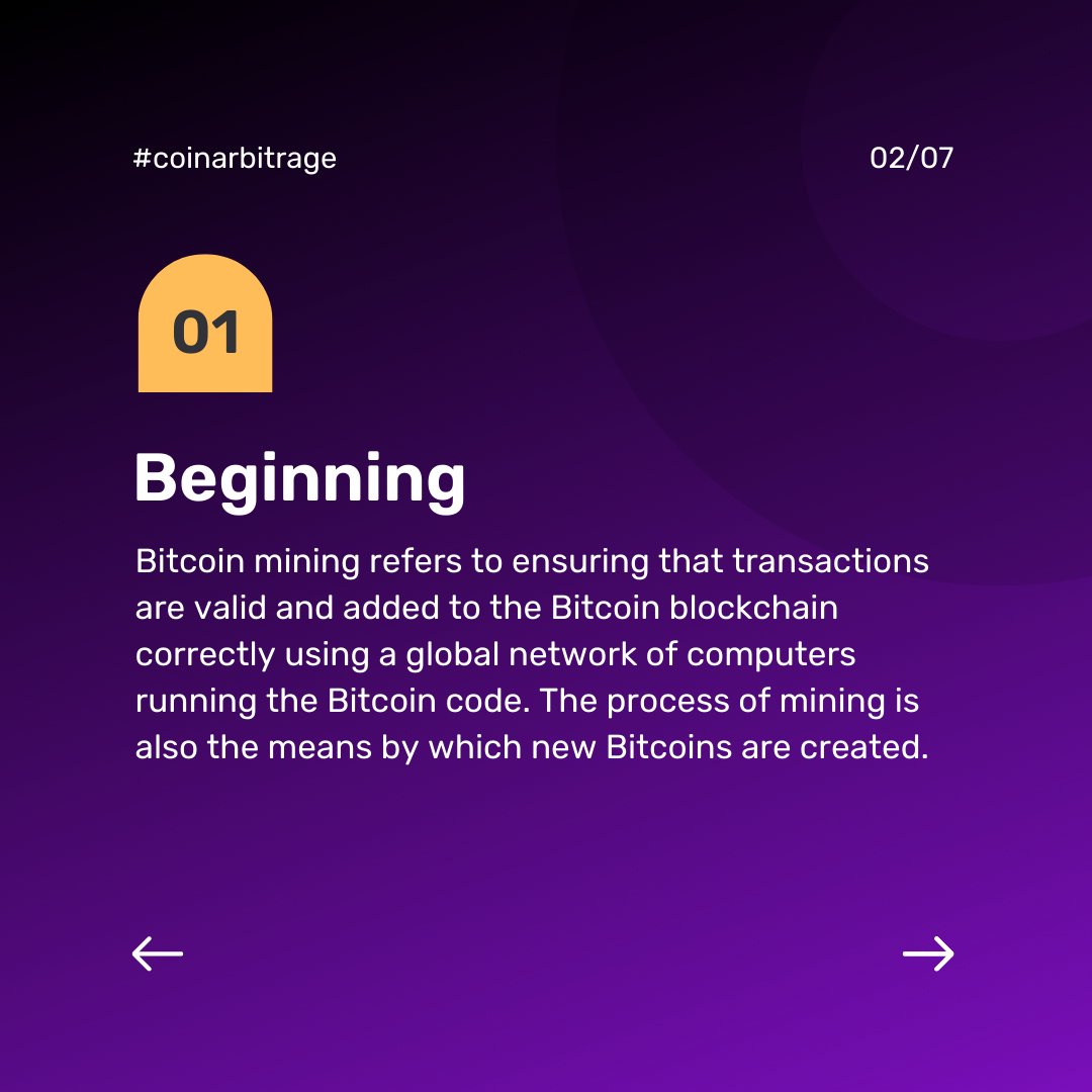CoinArbitrageio's tweet photo. What is Bitcoin Mining?

Join our Telegram group for any questions , feedback or just to say hi to everyone and to be a part of our daily growing Family! PART 1

#cryptocurrency #arbitrage #crypto #blockchain #cryptomining #btcmining #cryptonews #cryptotalk #nft https://t.co/zb7qqrChi4