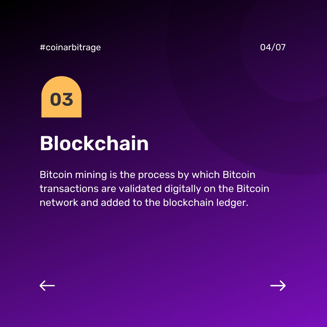 CoinArbitrageio's tweet photo. What is Bitcoin Mining?

Join our Telegram group for any questions , feedback or just to say hi to everyone and to be a part of our daily growing Family! PART 1

#cryptocurrency #arbitrage #crypto #blockchain #cryptomining #btcmining #cryptonews #cryptotalk #nft https://t.co/zb7qqrChi4