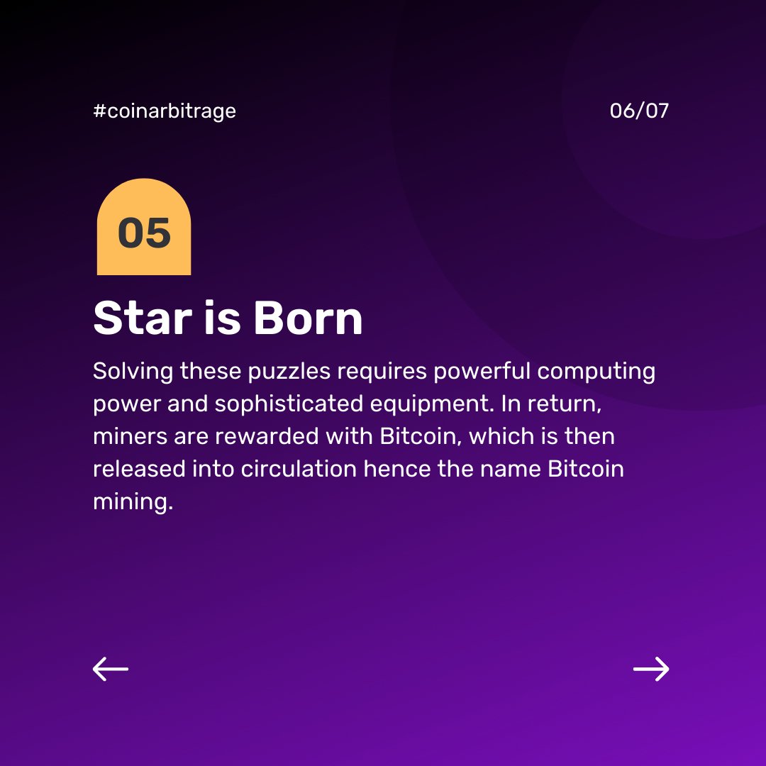 CoinArbitrageio's tweet photo. What is Bitcoin Mining?

Join our Telegram group for any questions , feedback or just to say hi to everyone and to be a part of our daily growing Family! PART 2

#cryptocurrency #arbitrage #crypto #blockchain #cryptomining #btcmining #cryptonews #cryptotalk #nft https://t.co/CARkvamooP