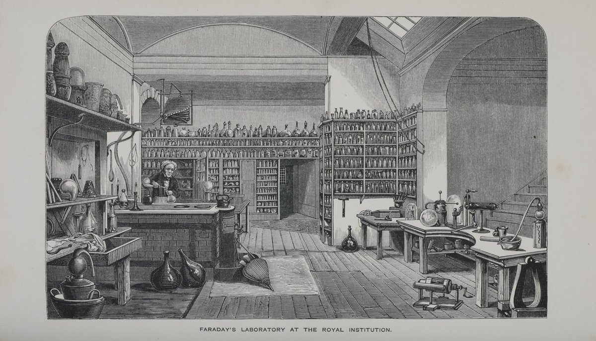 Michael Faraday's Laboratory at the Royal Institution (1870)