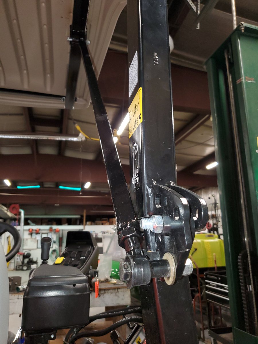 Fabrication tip! keep spare metal parts around, brackets, spacers, tabs etc.... These Toro 4500 ROPS brackets work as a nice base for a Jacobsen LF 550 Custom canopy mount haha...