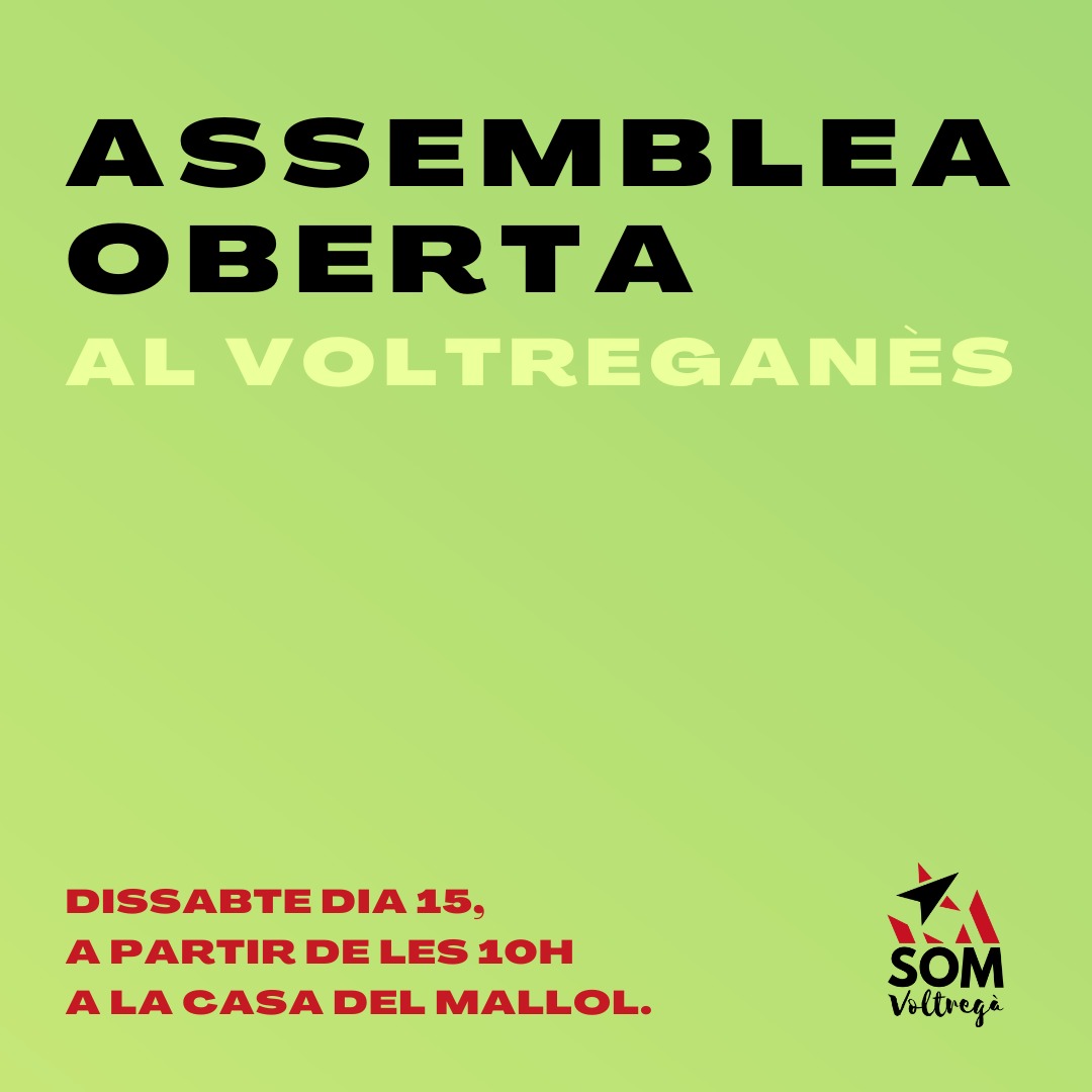 somvoltrega's tweet photo. És només a través de la crítica que ens enriquim. 

Tens idees per fer un municipi millor? Què canviaries?🤔 

Convidem i animem als vilatans/es de Sant Hipòlit i les Masies de Voltregà a venir aquest dissabte dia 15 a l'assemblea oberta. 

Us hi esperem!😊 https://t.co/7YNs8iNR7f