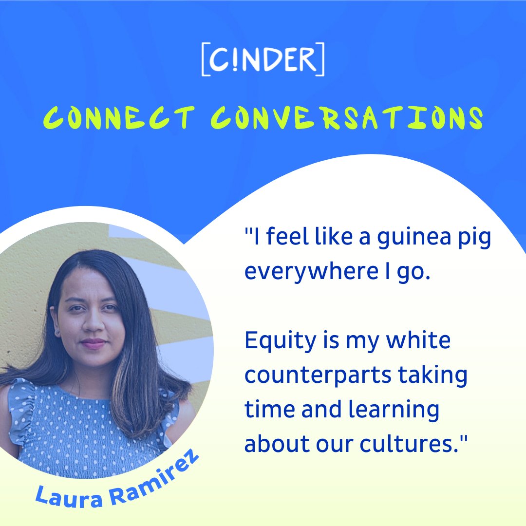 Laura, thank you for sharing what equity means to you. 

We all need to feel seen, understood, and appreciated. 

💡Want to join our next Connect Conversation? Sign up for our event updates! bit.ly/36OanDq

#HispanicHeritageMonth #ConnectConversations.
