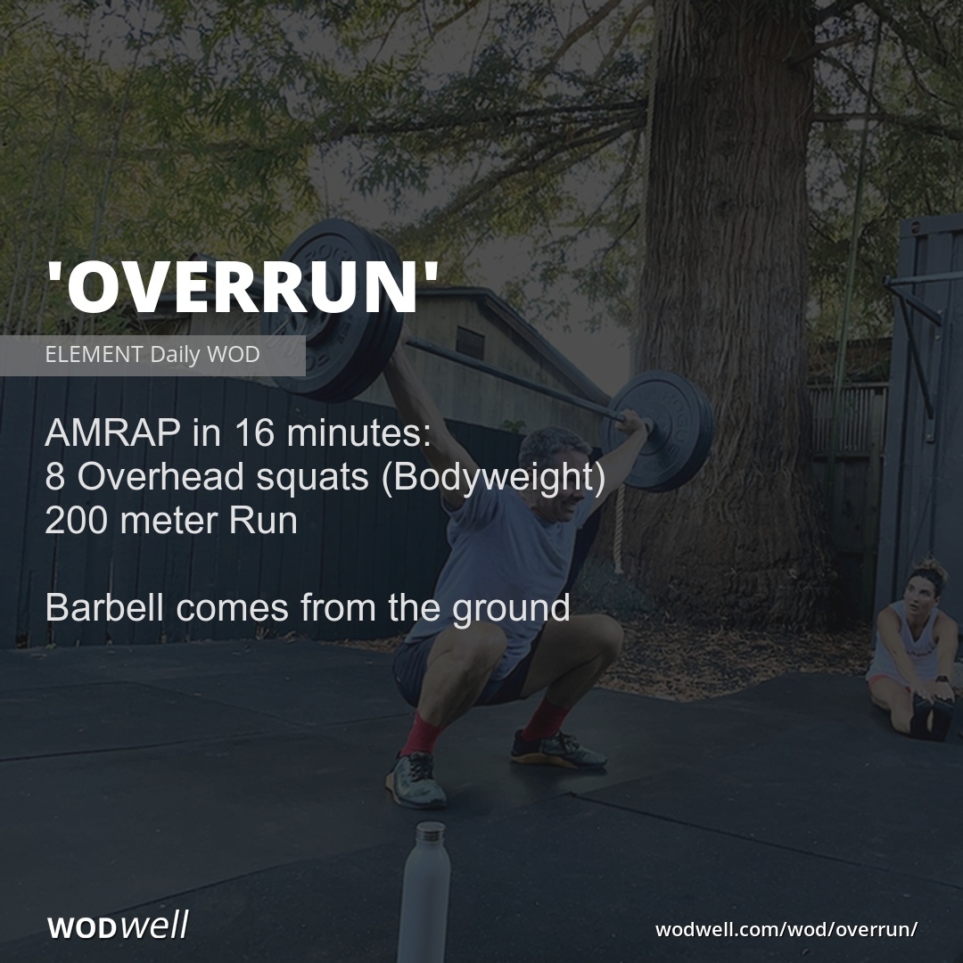 wodwell's tweet photo. - I scaled big (71% bw)
- Still failed several reps
- Could not pick up the barbell for a solid minute near the end
- Wrists crumbled
- Ego checked
- 100% would re-test
Score: 5 Rounds + 5 Reps @ 145 lb
-Jeremy
"OVERRUN" WOD:
https://t.co/Oz6MX93ZsA
#overheadsquat #metcon https://t.co/3UOVHBJnM7