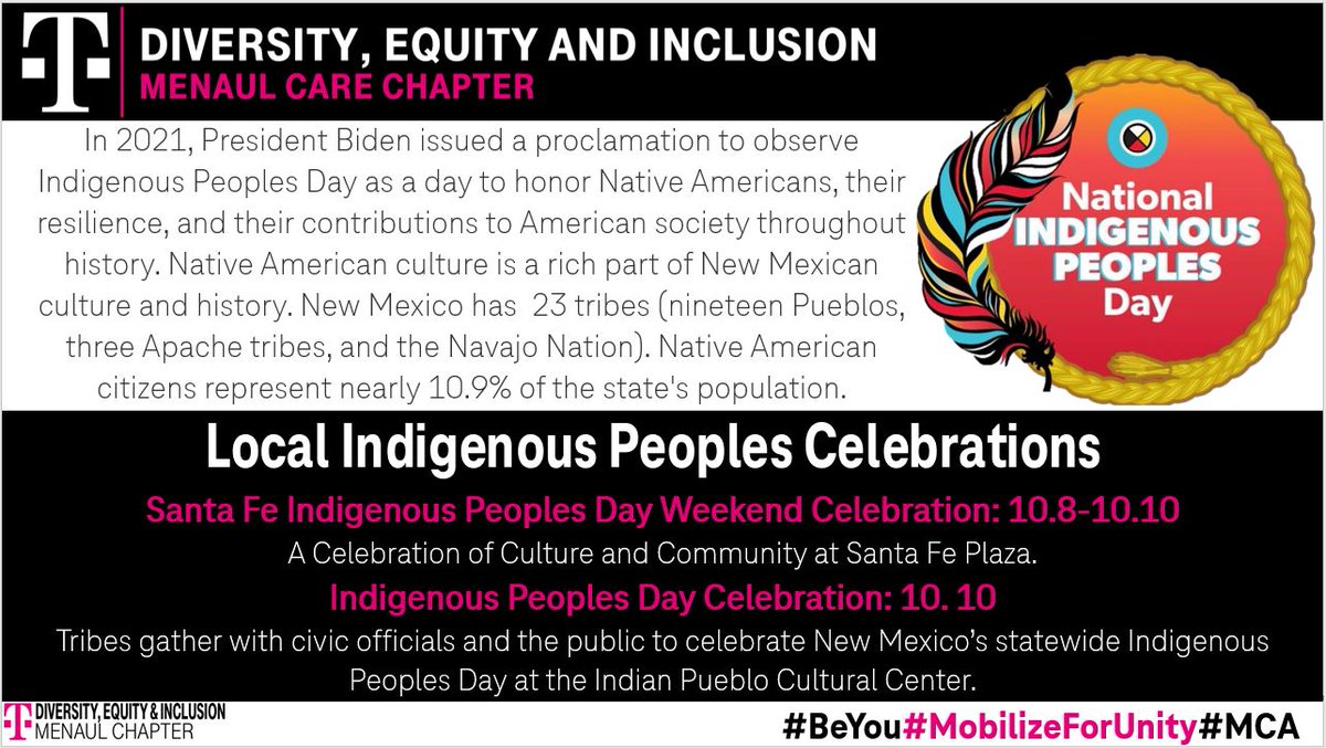 team505menaul's tweet image. Happy #nationalindigenouspeoplesday! We honor Native American culture, history, and contributions today and always!

#beyou #mobilizeforunity #MCA
