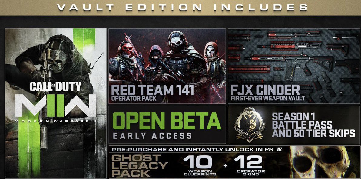 📢 I want to run another  #ModernWarfareII   Vault edition giveaway! 

To enter simply:

1️⃣ Follow me <a href="/MattLafff/">MATT LAFF</a> 
2️⃣ Follow my Instagram at Instragram.com/mattlafff 
3️⃣Like and ♻️ this tweet! 

✅ Winner announced October 27th! The day before the game launches!

Good luck! 

#MW2