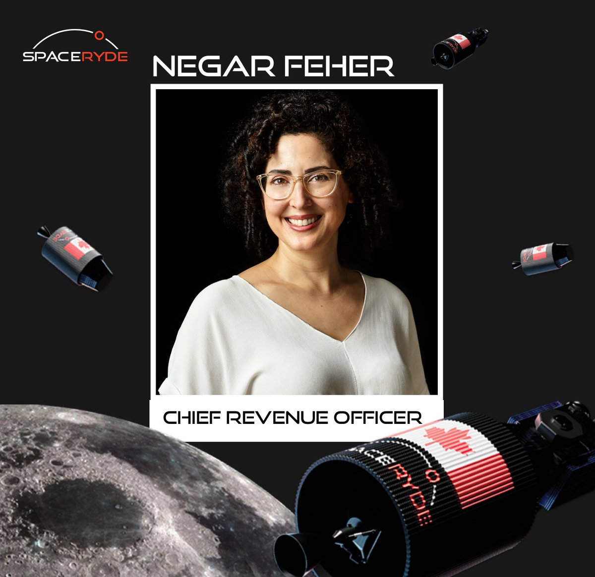 Space_Ryde's tweet image. 🚨Introducing SpaceRyde’s new Chief Revenue Officer: Negar Feher! 

WELCOME, WELCOME! 

#spaceryde #spacetransportation #executiveteam #teamwork #growth #startup