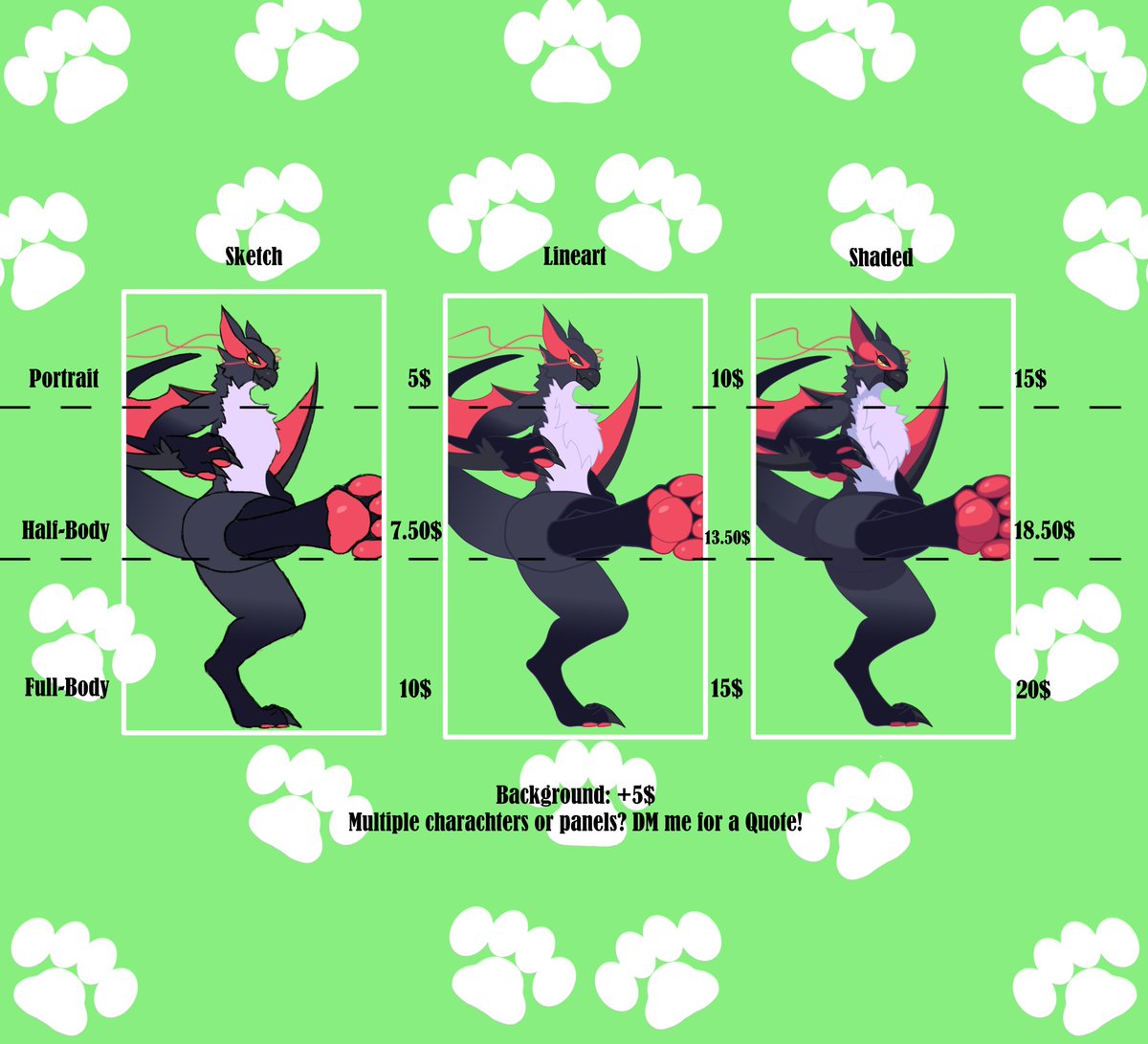 Commission info! Dm if interested!
#furryartist #commissionsopen #furry #CommissionSheet