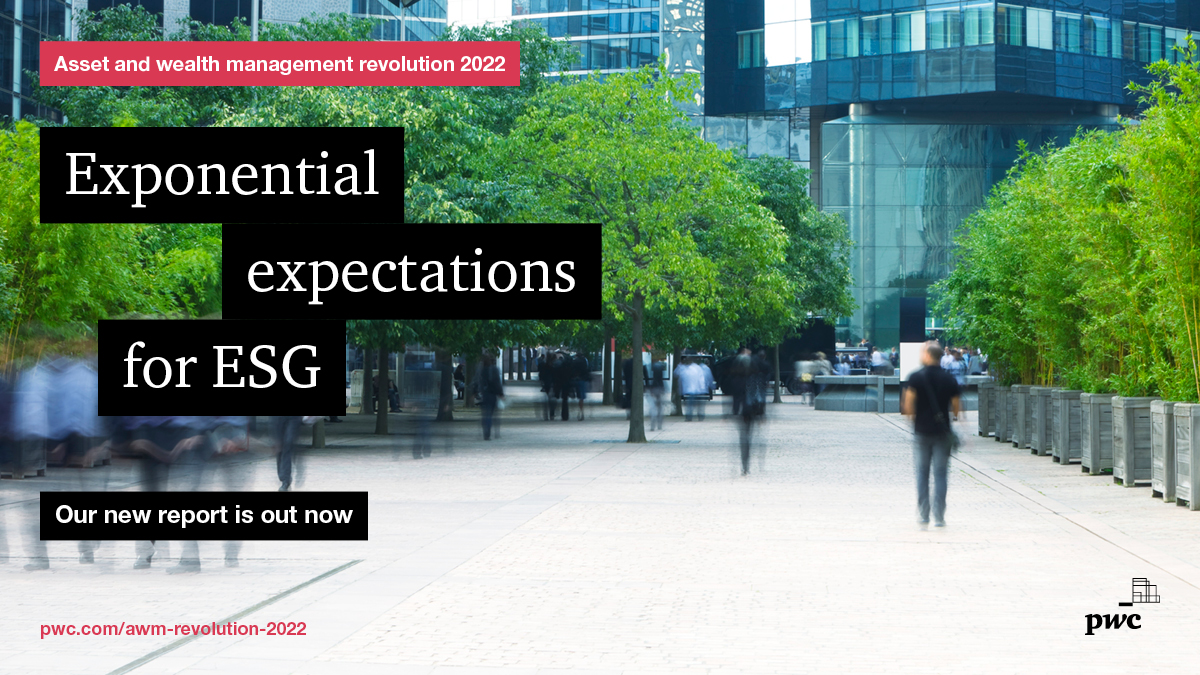 Our latest survey of global asset managers and institutional investors shows a significant and unprecedented move towards #ESG-orientated investments.

Read more: pwc.to/3QUezTg

#awmrevolution
#awmesg