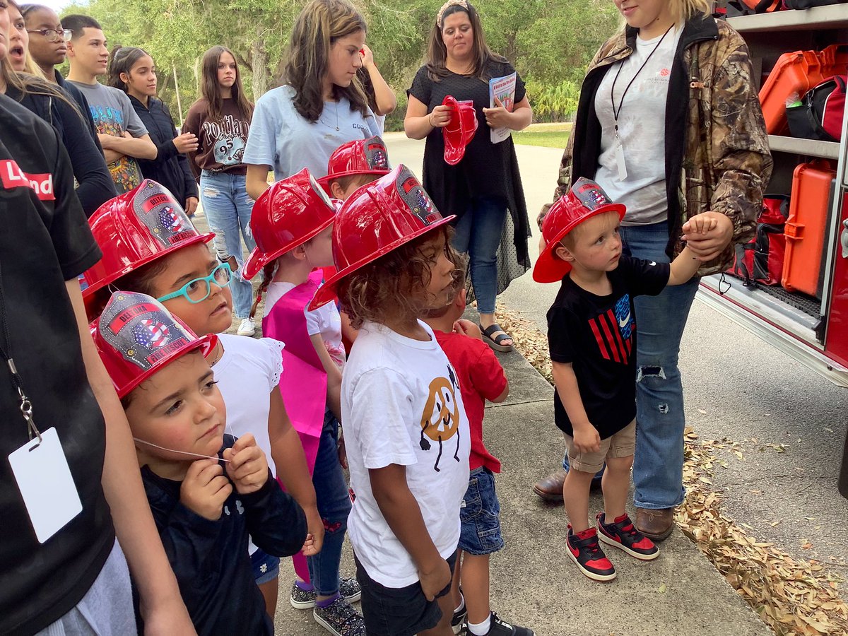 PRHS_Preschool's tweet photo. @DeltonaFire saving the day as we start “Community helpers” week! @PineRidgeHS https://t.co/u18uJhBHqi