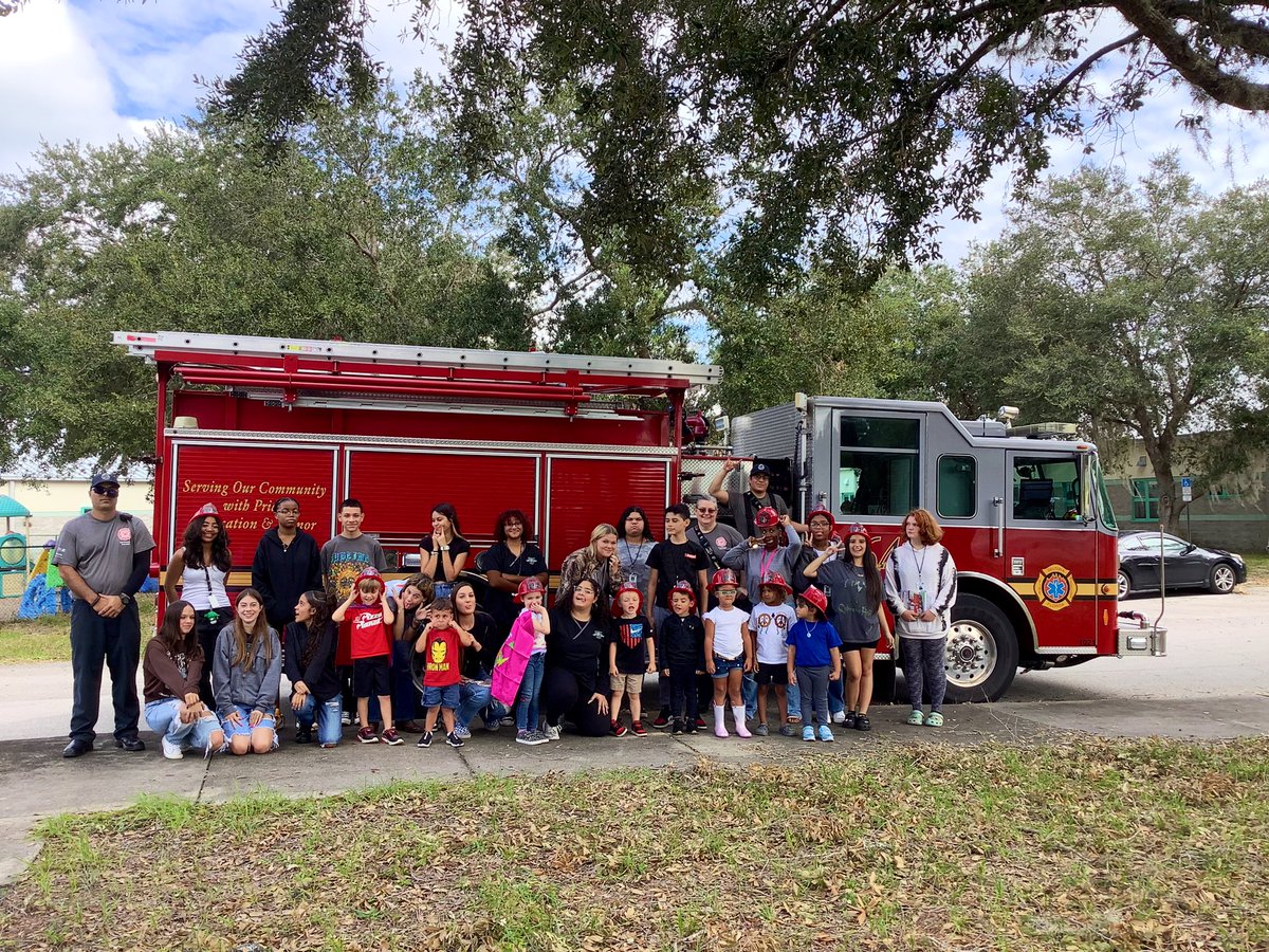 PRHS_Preschool's tweet photo. @DeltonaFire saving the day as we start “Community helpers” week! @PineRidgeHS https://t.co/u18uJhBHqi