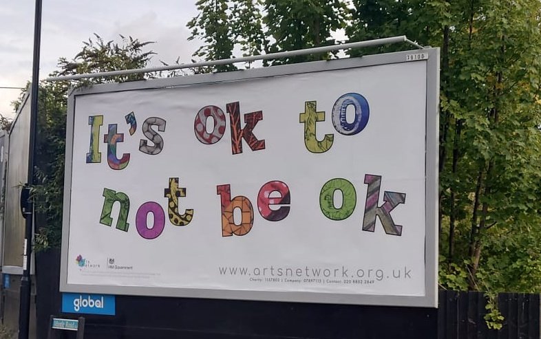 It's ok not to be ok this #WorldMentalHealthDay 
Stay connected.
<a href="/LAHArtsHealth/">London Arts and Health</a> @CHWAlliance <a href="/BobandRoberta/">Bob&Roberta Smith</a> <a href="/MichaelRosenYes/">Michael Rosen 💙💙🎓🎓 NICE 爷爷</a>