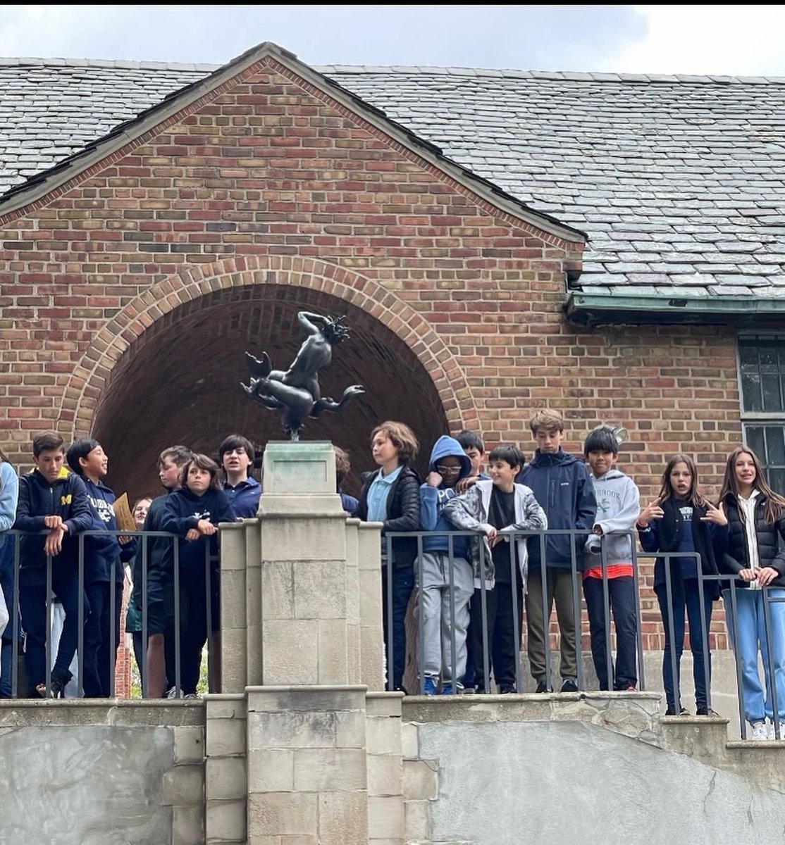 CKMS_Girls's tweet photo. 7th grade Students embarked on an Autumn Adventure Friday October 10th. 🍂They used clues to explore the beauty and history of the campus and got to know each other. We ended the day with field games and cider and donuts. 🍁🍩. It was a perfect fall day @CKMS_Girls https://t.co/gYhFrGScho