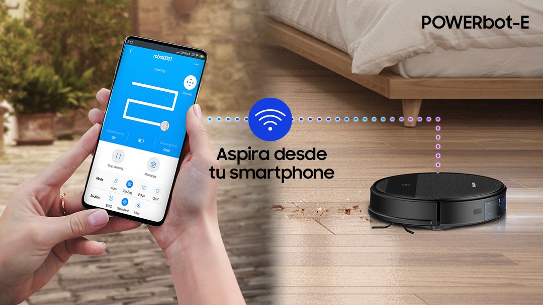 SamsungPeru's tweet image. Controla tu Powerbot-E desde donde estés 📲🤩. Encender, apagar, hasta programar tiempos de funcionamiento desde tu smartphone. #PowerbotE #Cleanbot #Casa #Hogar #Samsung #SamsungPeru 

Ingresa aquí: bit.ly/Powerbot-Samsu…