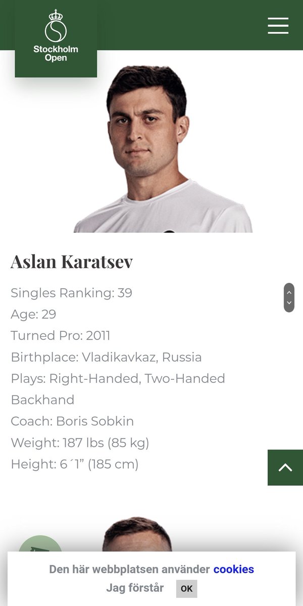 Åter är det tennis och @sthlm_open som gillar och låter ryska idrottare delta. Vilka andra idrotter struntar i IOK rekommendationer?