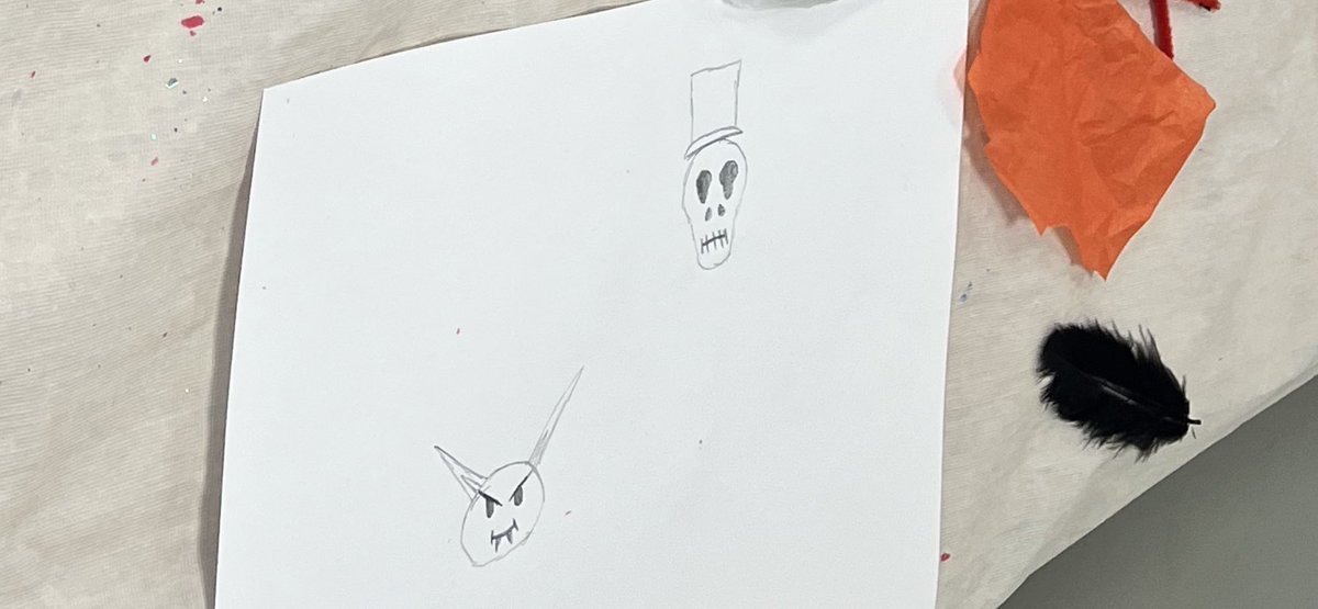MrsDawson07's tweet photo. KS2 didn’t waste any time to start designing their next wax melts today. There was a lot of spooky ideas and devilishly designs being created! 👻 @BenyonPS https://t.co/UEIZGckGCD