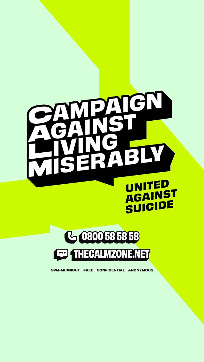 On #globalmentalhealthday 🌎 so we’re giving a shout out to @calmzone who offers services to men struggling with their mental health 🙏 
We are proud supporters of CALM &amp; donate a % of our profits to the charity. The CALM helpline is there for anyone struggling, including you. ☎️