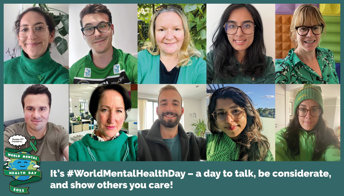 It’s #WorldMentalHealthDay – a day to talk, be considerate, and show others you care! 

Today, our SV employee-owners are wearing green to show colleagues, loved ones, or simply those we may walk past that we care about their mental health. Let’s #talk!

#MentalHealth #Wellbeing