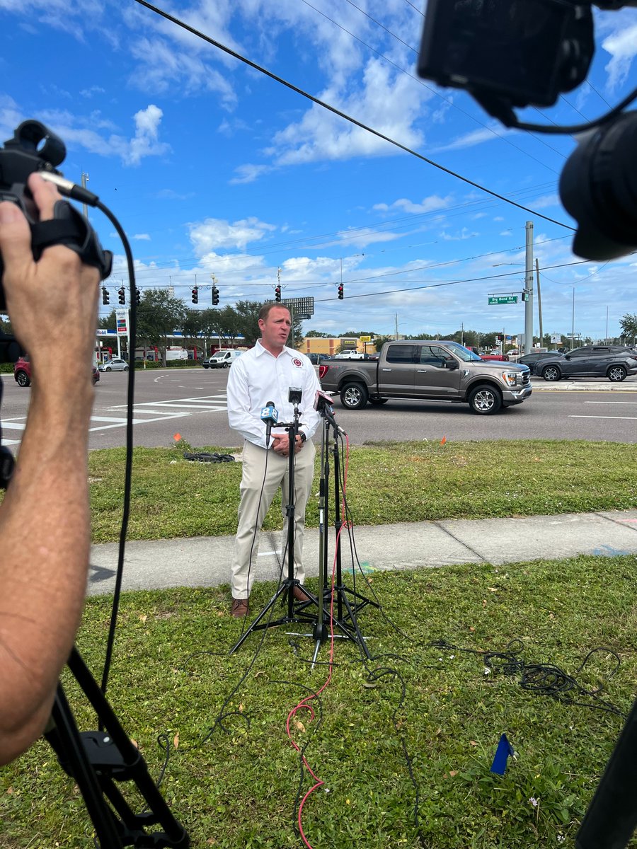 This morning, we stood at the intersection of U.S. 301 at Big Bend Rd. to show just how dangerous our roads are — this intersection alone saw 332 crashes in the last 16 months. We need safer roads. A Vote YES this Nov will save 1,100 lives and prevent 140,000 crashes annually.