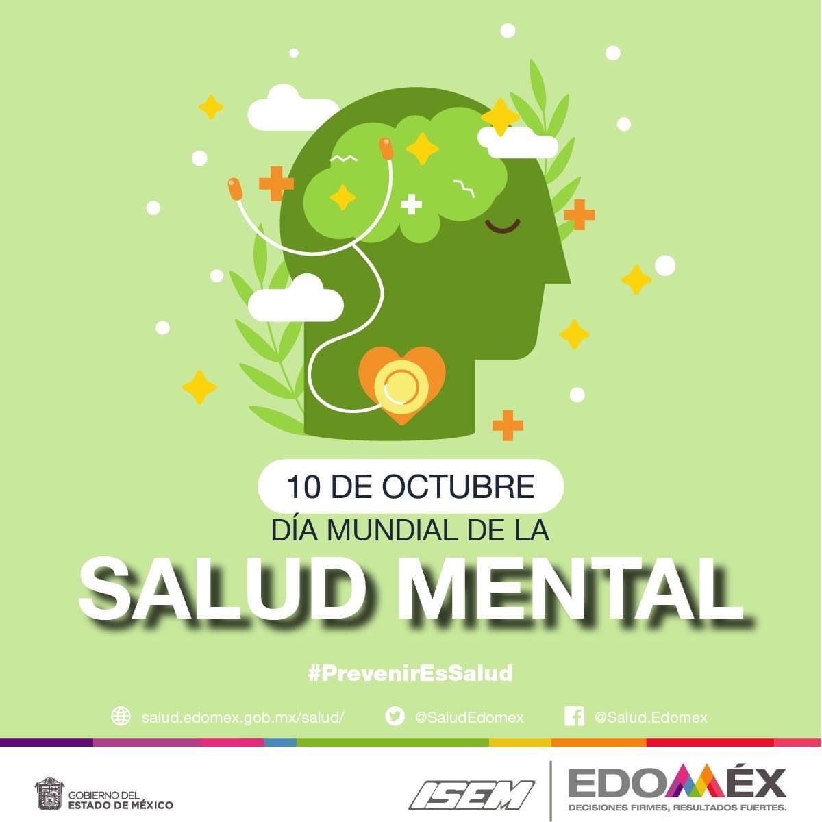 CMALopezMateos's tweet photo. 10 de Octubre "Día Mundial de la Salud Mental" #PrevenirEsSalud #TuSaludMentalImporta https://t.co/fanmRUiuN3