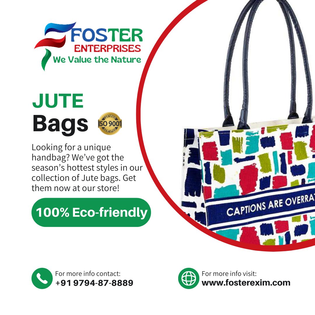 fosterexim's tweet photo. Best Jute Bags From India are export all over the world.
.
.
.
.
.
.
.
#gunnybags
#gunnybagsacks
#australia
#uk #germany
#oman #uae #france #greece
#bags #handbags #bijuterias #bagslover #luxurybags #brandedbags #jute #jutebags #bagsofinstagram #bagsaddict #bags๐๐ #handbag https://t.co/mukRIeE2nj