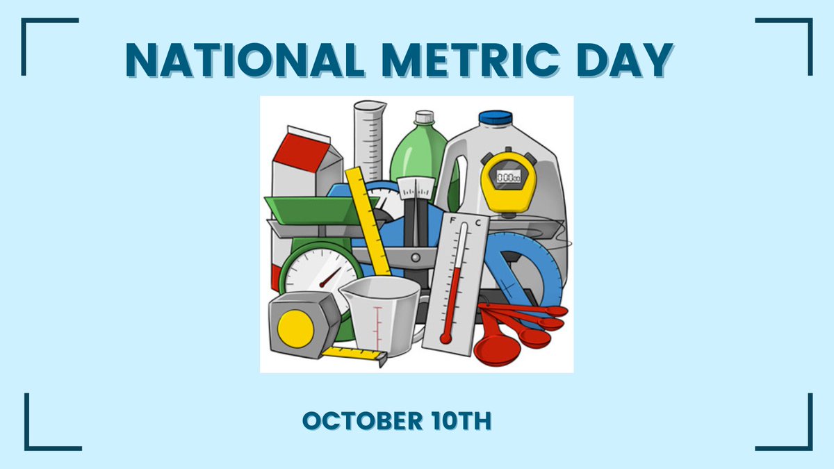 GannonSTEM's tweet photo. Happy National Metric Day! https://t.co/FG2NZrE7ui
