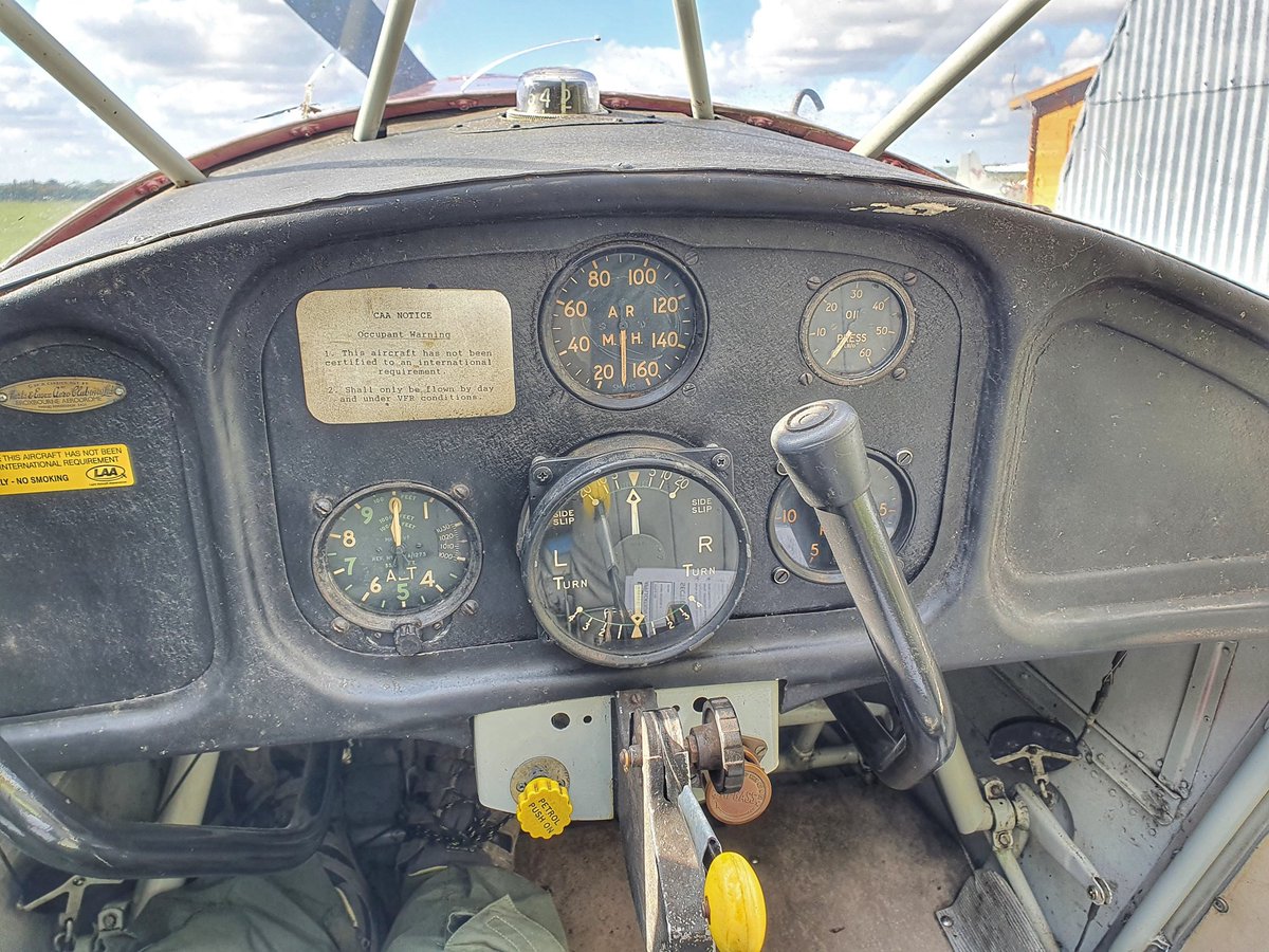 Some basic aviating, permit airtest in an Auster J1 #avgeeks