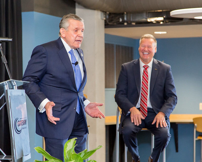 gatewaytech's tweet photo. Last week Gateway held a celebration to remember! The college recognized President Bryan Albrecht for his 19 years of service and dedication to the college, celebrating his many accomplishments and wishing him all the best in his next chapter—retirement. https://t.co/o3QWuv70ZG