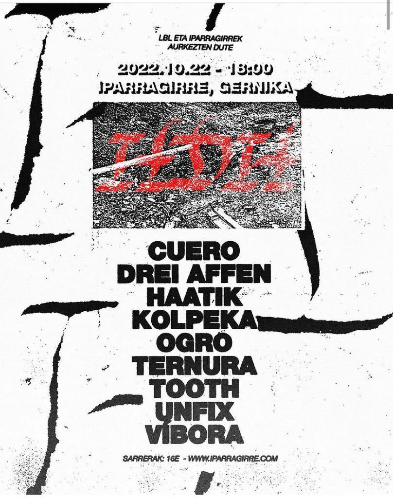 tootheroak's tweet photo. 💥HDH💥

Bi aste barru @gasteizhxccrew  eta @iparragirrerock en eskutik jaialdi itzela! Ez galdu!

Sarrerak: https://t.co/S1gRtFxjSW https://t.co/jE96yKqFU0