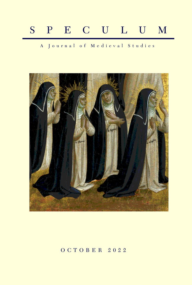YaleClassicsLib's tweet photo. New issue of Speculum Vol 97, No 4 (2022) https://t.co/VEvqSsrMC8  @ChicagoJournals @MedievalAcademy https://t.co/OjOBglHaQf