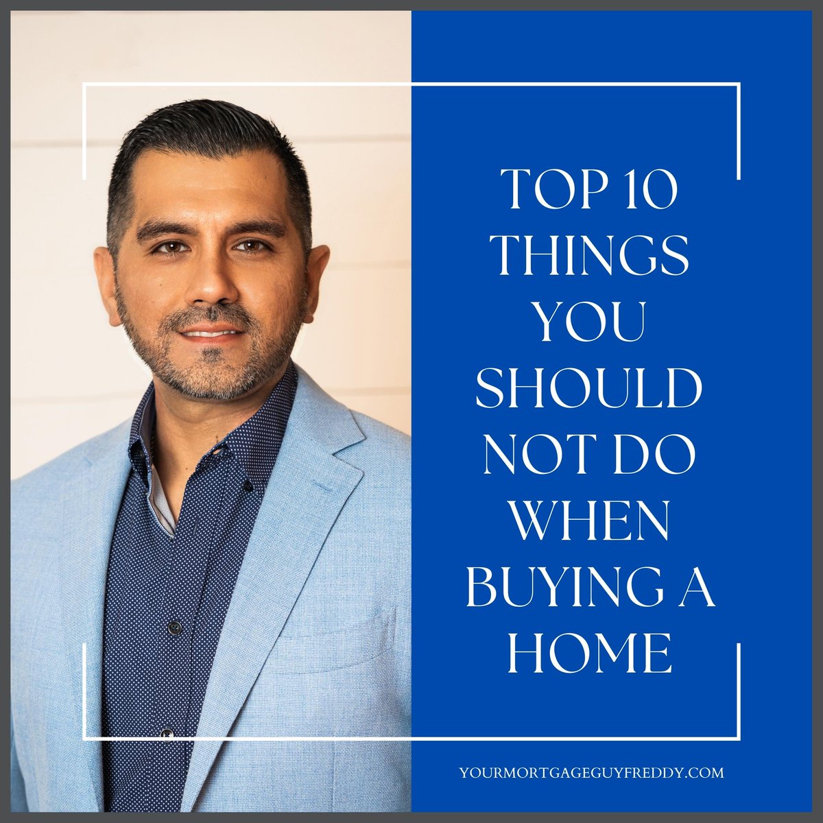 ProdigyATX's tweet image. Planning to Buy your Dream Home?

Here are the top things that you should not do.

🔜Reach out to schedule a time to build your specific wealth-building plan! YourMortgageGuyFreddy.com
#ProdigyMortgageBrokers #YourMortgageGuyFreddy
#Mortgage #realestate #austinrealestate #refinance