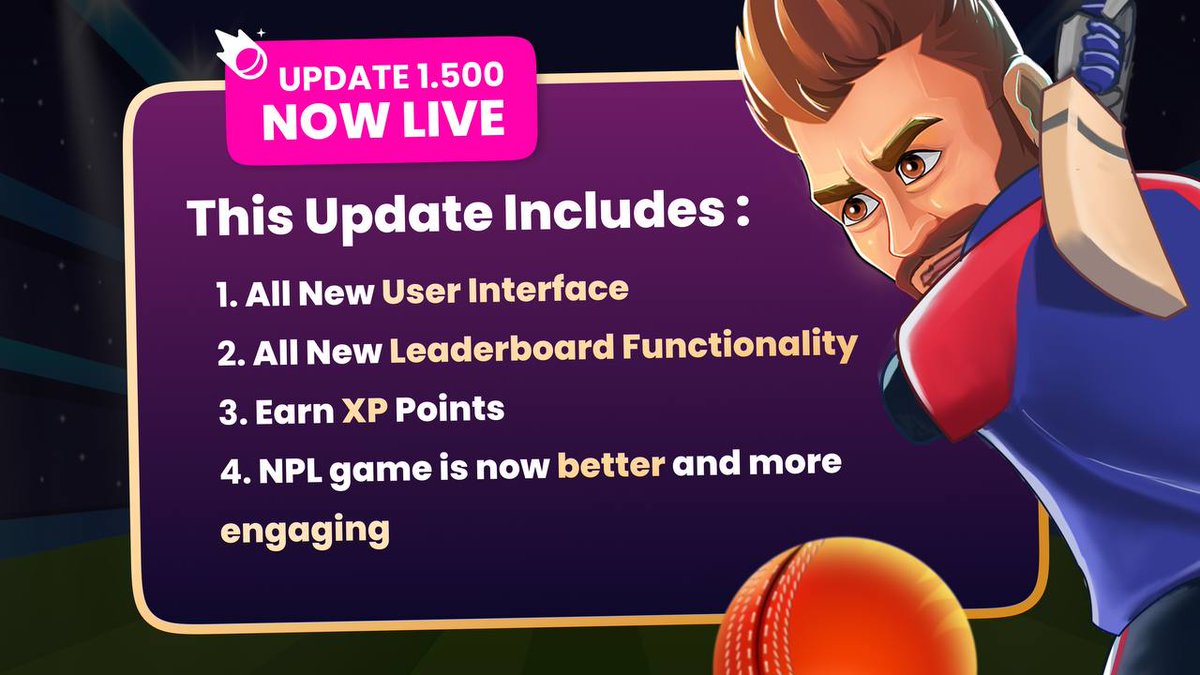 Cryptoworld3601's tweet photo. https://t.co/LiiSBJ4fMs is here go enjoy your journey by playing these wonderful games and earn money.
The moment you've all been anticipating 🥳 is finally here! Introducing The Latest Game Update 1.500
#Bowled #BowledCaptainsProgram #Bowleddotio #allthingsbowled #MEMES https://t.co/ndxFj58hFj