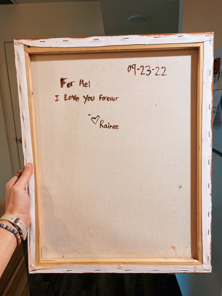 artbyrainee's tweet photo. a painting for one of my dearest friends https://t.co/0Gv4XKptw7