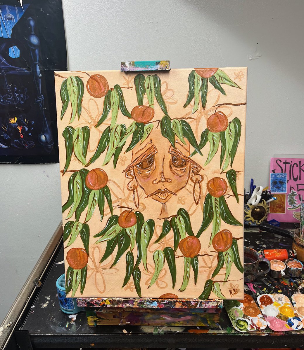 artbyrainee's tweet photo. a painting for one of my dearest friends https://t.co/0Gv4XKptw7