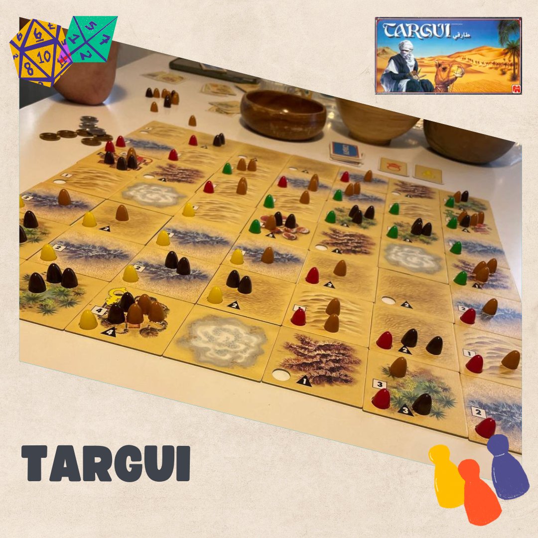 PhilippHorwath's tweet photo. Einfach mal wieder ein altes Spiel auspacken und den Abend vergehen lassen 🥰 Einfaches Spiel mit packenden Nervenkitzel, wer dann am Ende doch angreift #boardgamegeek #targui https://t.co/ZMtmbEejve