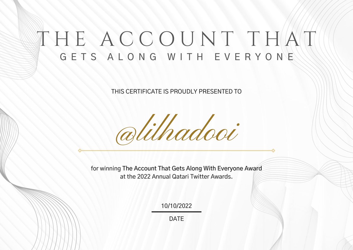 QtrAwards's tweet photo. "The Account That Gets Along With Everyone" award goes to @lilhadooi, congratulations! 🎊 https://t.co/CWzm5v7qoU